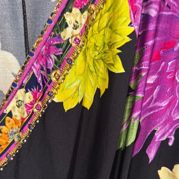 Camilla Black Floral Long Sleeve Dress - Picture 5 of 10